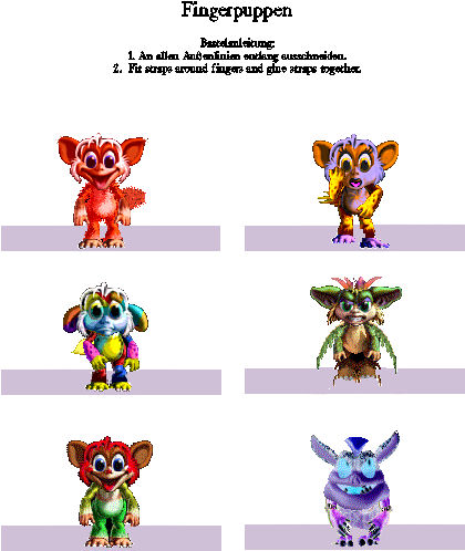 Finger Puppets (Click to enlarge)