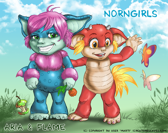 Norngirls In Colour (Click to enlarge)