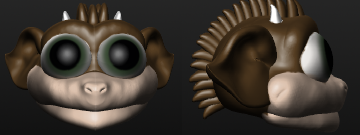 Sculptris Horse Norn Head (Click to enlarge)