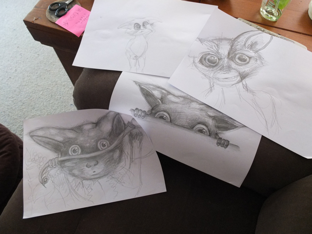 Norn Test Sketches (Click to enlarge)