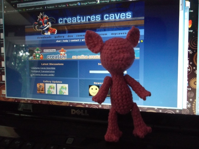 Crocheted Norn Prototype (Click to enlarge)