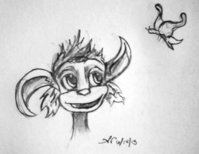 Norn and Butterfly (Click to enlarge)