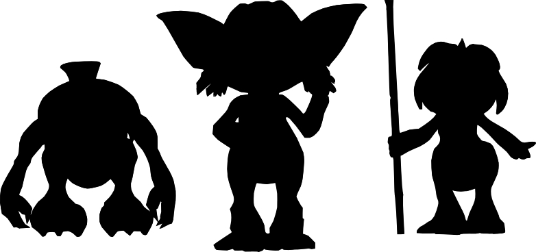Creatures 2 Silhouettes (Click to enlarge)