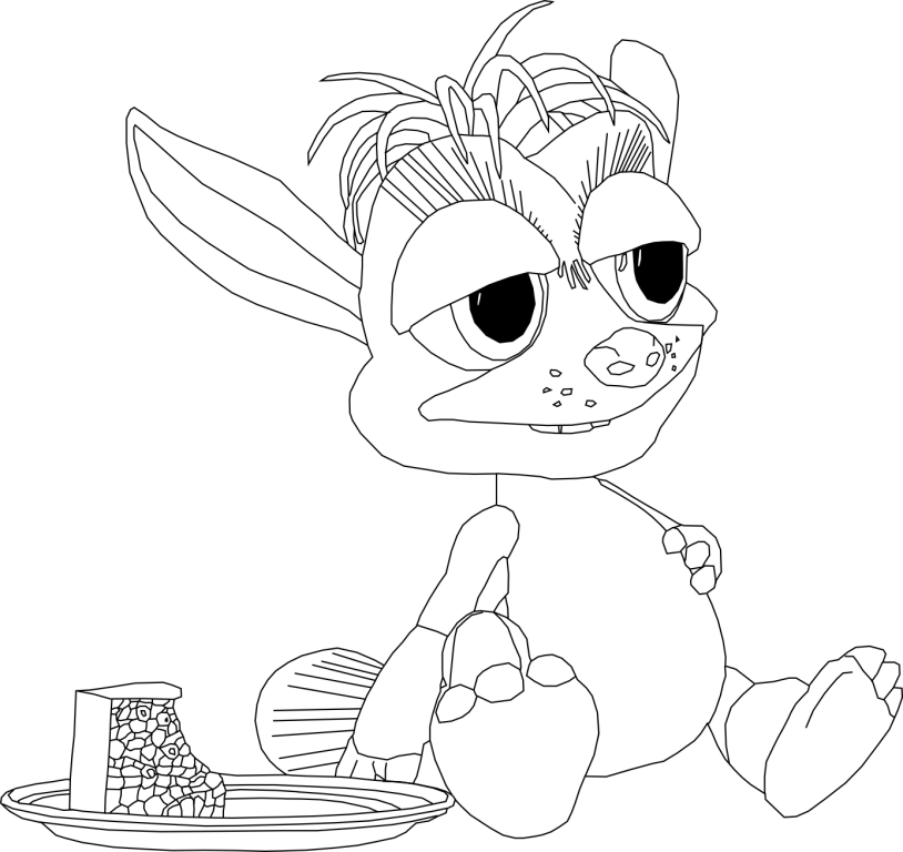 Siamese Norn Colouring Page (Click to enlarge)