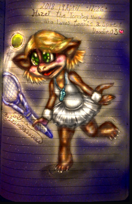 03 Doodle Hazel tennis norn (Image Credit: IzumiSabi)