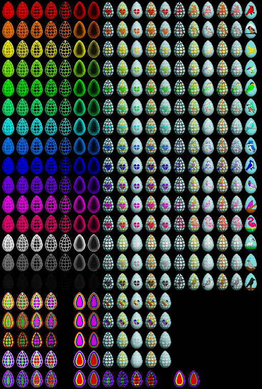 So Many Egg Sprites (Image Credit: Mioonktoo)