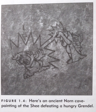 Ancient Norn cave painting (Image Credit: Alyssa)