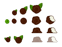 Chocolate Coconut Roses (Click to enlarge)