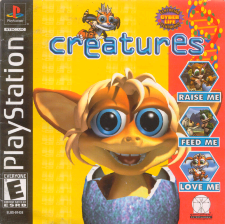 Creatures PS1 front cover (Click to enlarge)